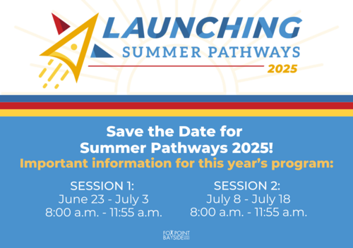 Save the Date - Summer Pathways