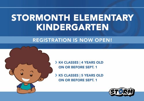 Registration Now Open for Stormonth K4 and K5